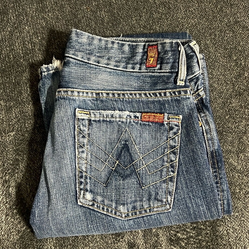 7 For All Mankind “A” Pocket Bootcut Jeans Size 28